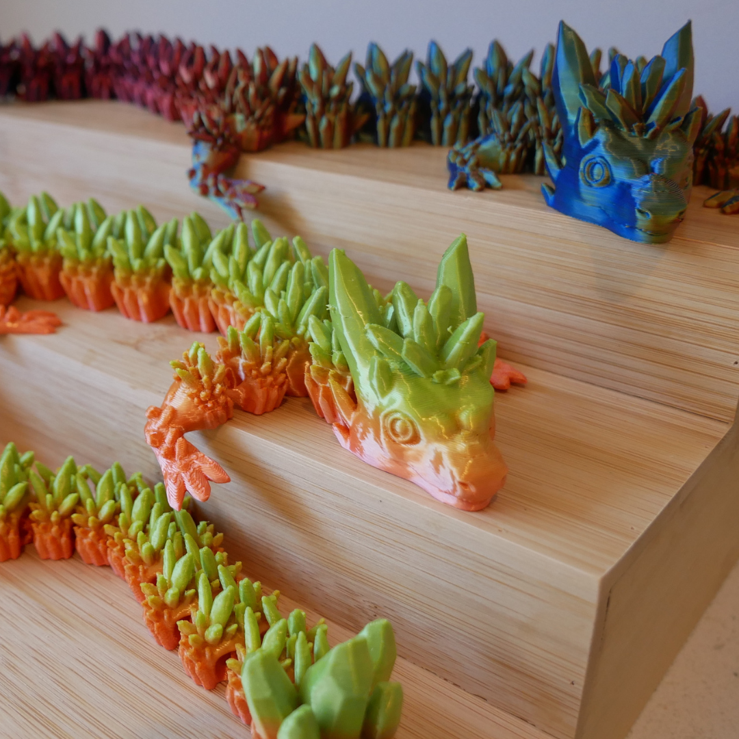 Large Articulated Crystal Dragon