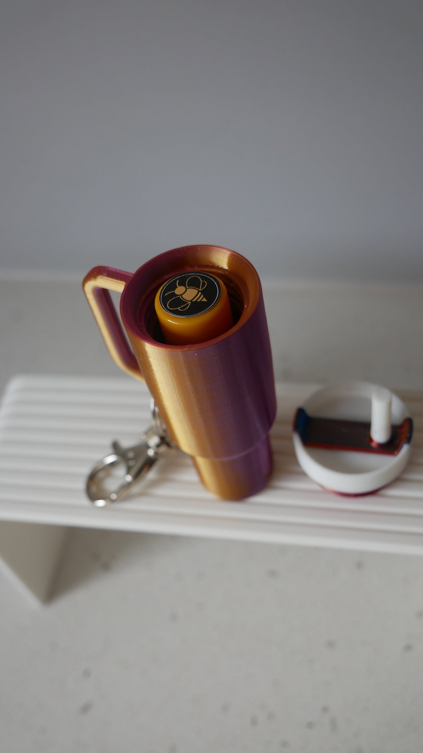 Stanley Cup Inspired Keychain with Storage