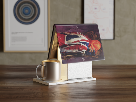 Book holder and tray