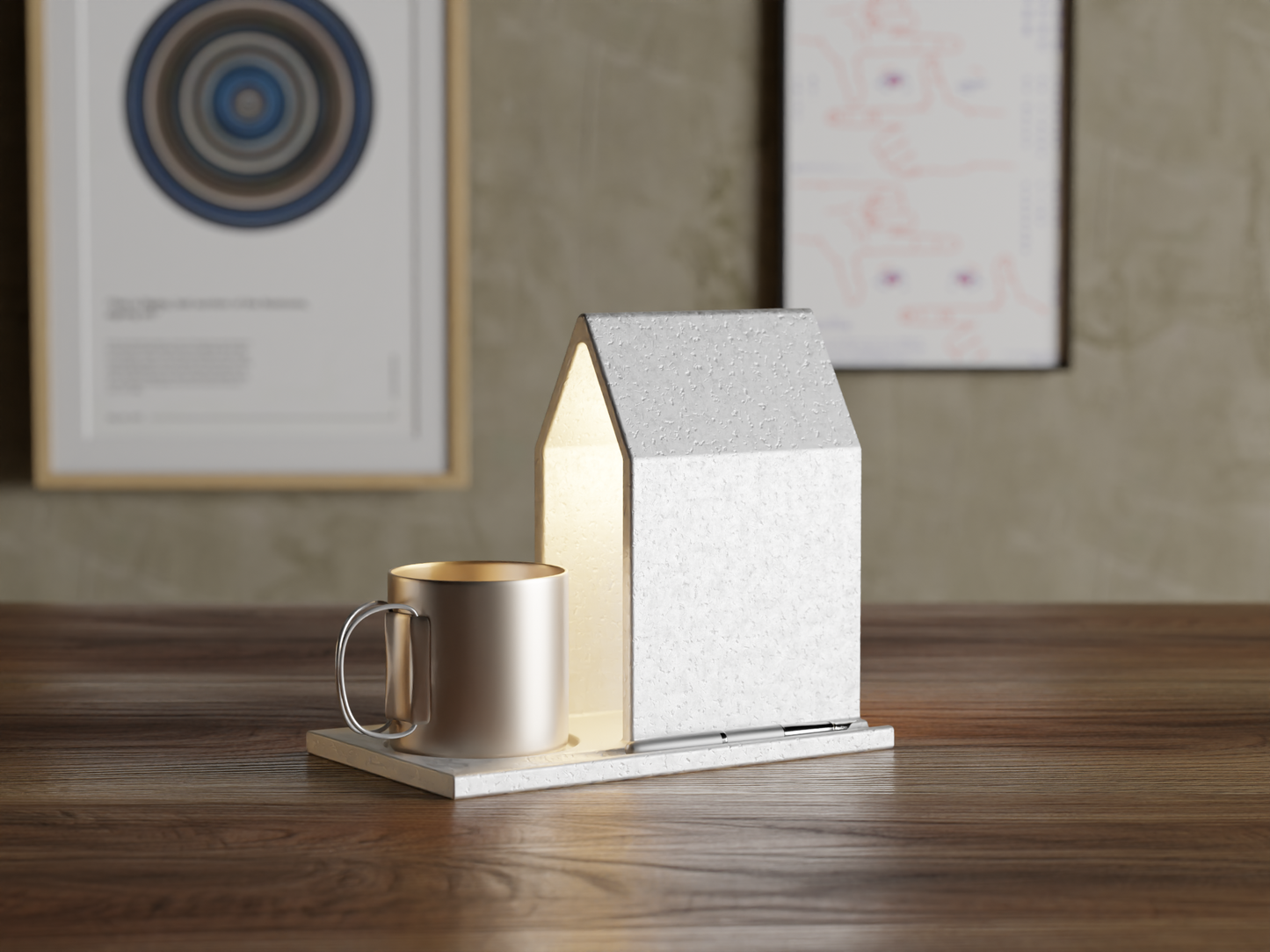 Book holder and tray