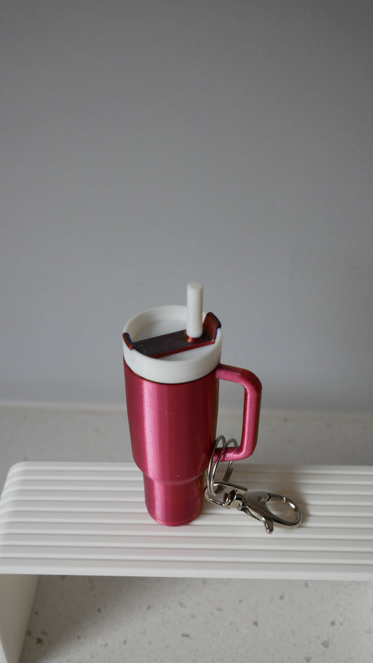 Stanley Cup Inspired Keychain with Storage